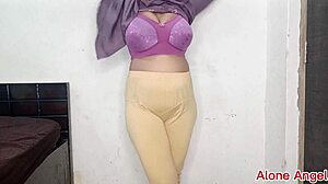 oh man my tight virgin pussy seduces with huge natural boobs