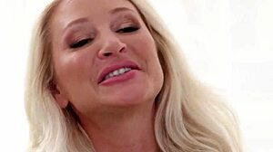 gorgeous busty blonde milf alexis malone pours nuru gel on huge boobs to seduce client victor ray