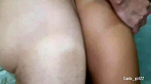 wild shower sex with cumshot mouth and cum bath 💦😈