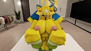 Furry Couple's Wild Anal Fuck in Robloxian House Frenzy