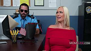 Big tits milf Elana Bunnz learns to ride GI Joey's cock in prison lesson