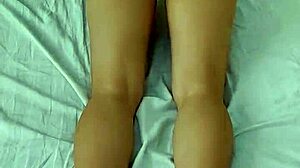 big ass amateur college girl works out in hotel getting wet