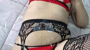 Watch stepmoms pussy and ass flooded with cum after orgasms