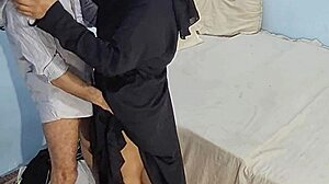 Punjabi Aunty in Hijab Gets Pussy Slapped Fucked Missionary by Black Cock