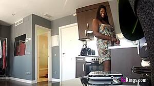 the cuban babysitter assistant lisa black with big tits and ass bends over for boss jordi at fakings offering deepthroat blowjob doggystyle cumshot interracial service