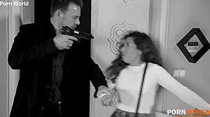 mexican teen brunette deepthroats sucks smuggler asshole licks cumshot