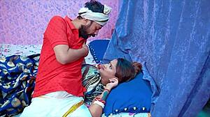 juicy indian housewife romantic bedroom creampie with deepthroat pussy fuck