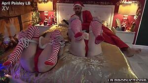 Santa's whores, wanna see us fist asses and gag on monster cocks for Christmas? 