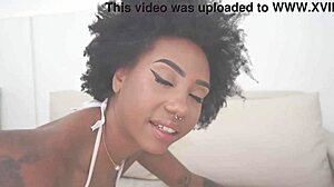 ebony ana sasuga gulps pee then devours four cocks in dap frenzy