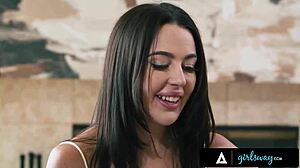 Clueless straight Whitney Wright charmed by Lilly Bell Charlotte Sins Ella Reese lesbians
