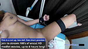 Dr Tampa Taylor Ortega Bent Over in Latex Heels for Dildo Toy Humiliation