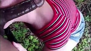 yo nasty slut loves sucking that huge bbc outside right?