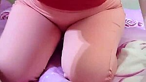 Skinny Asian Girlfriend Massages Groin Then Jerks Enlarged Penis in Homemade POV