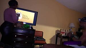 ebony slut takes rough gangbang anal training deeper each thrust