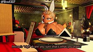 feels so good creampieing her big tits ass with rabbit toy pov