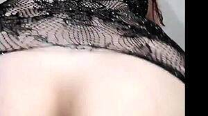 sexy carnival brunette girlfriend rides huge cock cowgirl after wild anal pounding