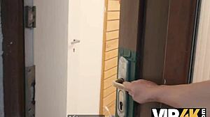 vip4k. redhead pigtail cutie masters cheating blowjobs on monster cock outdoors