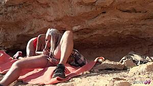 ever wonder how tattooed sophie logan's abs take public pounding?