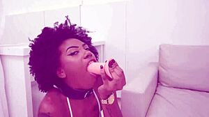 ebony ana sasuga gulps pee then devours four cocks in dap frenzy