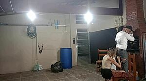 DIRTY Beggar's LUCKY Day POUNDING Blonde Lady Cowgirl with Natural TITS at Home