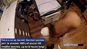 Dr Tampa Taylor Ortega Bent Over in Latex Heels for Dildo Toy Humiliation