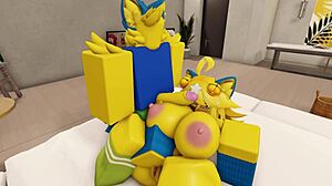 Furry Couple's Wild Anal Fuck in Robloxian House Frenzy