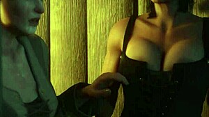 futanari with monster cock delivers deepthroat rimjob on huge tits and ass