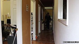 Lucky ricky rivers bound as brunette deepthroats fucks his dick with toys