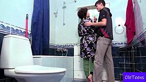 alla moans to navon massage my tits in dorm shower first time