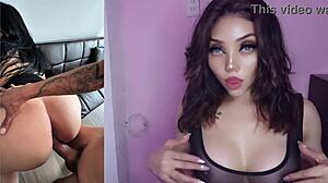 big natural titted latina teen rides lover pov horny creampie orgasm masturbation