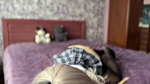 i'm the naughty college girl in lingerie makin asmr tingles for ya