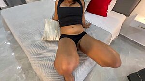 Morena Latina Strips Naked During Workout Casting Interview!