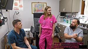 tyler lynn gets her yearly dental exam with fingering and cum