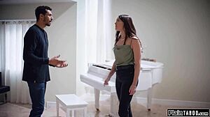 Stepbro's wife panties soaked for stranger's monster cock plunge?