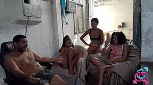 Stepdad ravages skinny teen Latina in raw bareback doggystyle