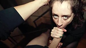 next door college cutie strips lingerie for homemade cock swallow interview