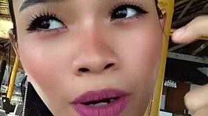 Petite Asian Beauty Shows Off Huge Dildo First Time Lingerie Tattoo Small Tits Toys