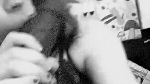 latina slurps huge bbc dildo deepthroat in closeup fetish suck