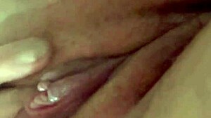 Fat Blonde Wife Fingers Pussy Hard with Monster Cock Toy