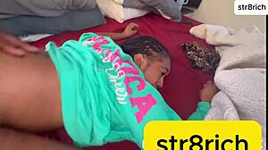 hot ebony slut takes sideways anal big clit gaping rough creampie dorm domination!