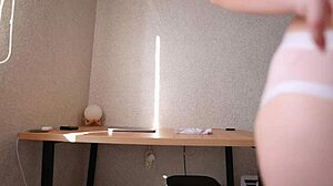 I feel so drawn to her perfect body teasing ass in panties