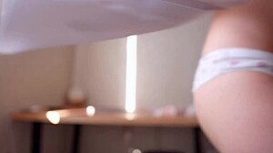 I feel so drawn to her perfect body teasing ass in panties