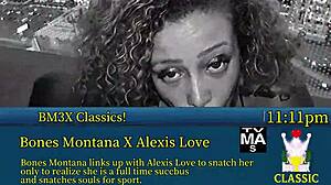 BONES MONTANA POUNDS ALEXIS LOVE'S JUICY BLACK ASS BENT OVER POUNDING