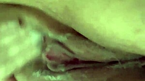 Fat Blonde Wife Fingers Pussy Hard with Monster Cock Toy