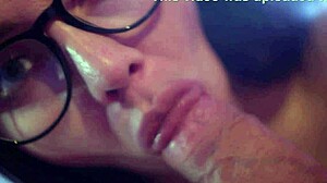 Dissolute Milf Deepthroats and Swallows Husband's Huge Load