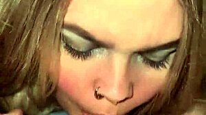 BLONDIE GAGS DEEP ON THICK COCK POV!