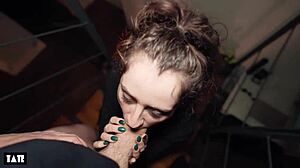 next door college cutie strips lingerie for homemade cock swallow interview