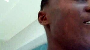 Nigerian Bitch Masturbates Wild in West Hills Mall Bathroom!