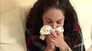 Secretly Stealing Other Women's Panties for Intense Masturbation Fetish Session