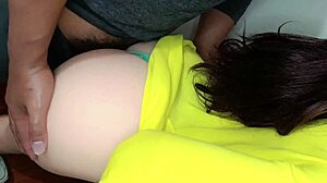 Brutal! Stepdaughter's Perfect Ass Takes First Painful Anal Creampie!